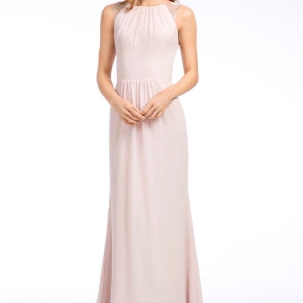 Hayley Paige blush/cashmere bridesmaid dress!